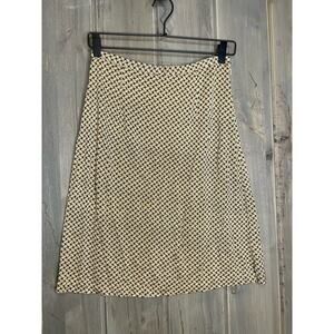 VTG Diane von Furstenberg Black/gold silk skirt, 6